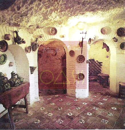 Cueva de carmen en el Albaicín, Granada.
